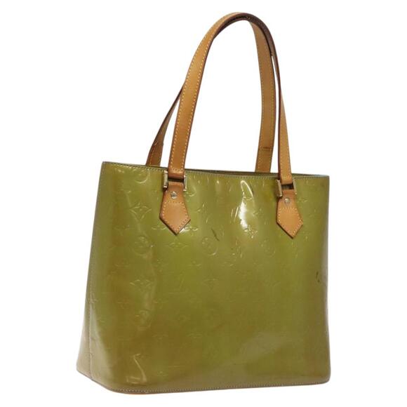 LOUIS VUITTON Monogram Vernis Houston Hand Bag Baby Blue M91005 - Picture 1 of 13